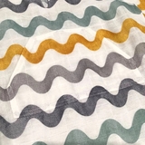 Накидка дитяча NL Baby, муслін, 12-24 міс., білий з сірим (315/34417) - Pampik - 2