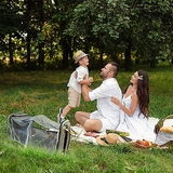 Рюкзак-кроватка портативная NL Baby, серый (0000/38450) - Pampik - 18