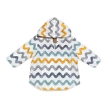 Накидка дитяча NL Baby, муслін, 12-24 міс., білий з сірим (315/34417) - Pampik