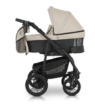 Універсальна коляска 3 в 1 Verdi Sonic Comfort 9023-VC-09 ecru/black skin - Pampik - 4