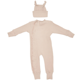 Чоловічок та шапочка для дівчинки Twins Ego Baby Girl, інтерлок, р.62, бежевий (W-192-TEBG62-02) - Pampik