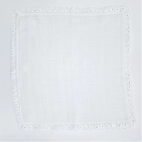 Носові хусточки дитячі NL Baby, 25х25 см, 2 шт., білий (0000/27814) - Pampik - 4