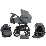 Универсальная коляска 3 в 1 Verdi Sonic Comfort 9023-VC-11 grey skin - Pampik - 2