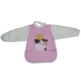 Накидка та слинявчик NL Baby з м'яким коміром, водонепроникні, рожевий (0000/37304) - Pampik - 2