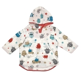 Накидка дитяча NL Baby, муслін, 12-24 міс., білий з теракотовим (303/34298) - Pampik