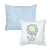 Подушка декоративна NL Baby Повітряна куля, 30х30 см, 45х38 см, 2 шт., біло-салатовий (33440) - Pampik