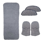 Набор NL Baby: матрасик универсальный и муфта-перчатки, серый (36136) - Pampik