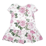 Сукня NL Baby Monnalisa, бавовна, 3 роки, біло-рожевий (045/37587) - Pampik - 2