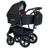 Универсальная коляска 3 в 1 Verdi Sonic Plus 9023-VSP-03 03, черный - Pampik