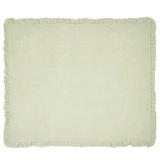 Килимок Twins з рюшкою, велюр, 110х90 см, оливковий (5000-KTLW-207) - Pampik