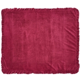 Килимок Twins з рюшкою, велюр, 110х90 см, малиновий (5000-KTLW-08) - Pampik