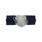 Повязка на голову NL Baby, 0-9 мес., синий в белый горошек (0000/28897) - Pampik