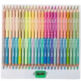 Карандаши цветные трехгранные двухсторонние Школярик Пастельные цвета с точилкой, 48 цветов (24 шт.) (312120005-UA) - Pampik - 3