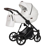 Универсальная коляска 3 в 1 Verdi Aston 9023-VA-08 white, белый - Pampik