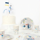 Стакани паперові Meri Meri, 260 мл, 8 шт., сірий (29695/29695) - Pampik - 4