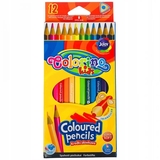 Олівці кольорові Colorino, тригранні, 12 кольорів (51798PTR) - Pampik