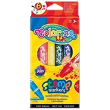 Фломастеры Colorino, двухсторонние, со штампами, 6 цветов (36122PTR) - Pampik