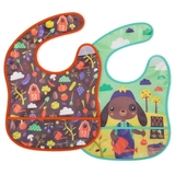 Слинявчик водонепроникний Eurekakids для хлопчика, 6-24 міс, 2 шт., м'ятний (800001/32808) - Pampik