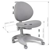 Дитяче крісло FunDesk Cielo Grey з підлокітниками та підставкою для ніг - Pampik - 3