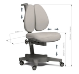 Дитяче крісло Cubby Brassica Blue з підлокітниками - Pampik - 7