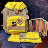 Рюкзак дитячий Lassig з пеналом, холдером, гаманцем та сумкою, неоновий жовтий (1205008843/34441) - Pampik - 12