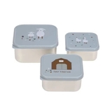 Набор ланч-боксов Lassig Овечка, нержавеющая сталь, 3 шт. (1310074841/35859) - Pampik