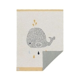 Плед Lassig Кит, в'язаний, двосторонній, 100х70 см (1542001452/35782) - Pampik