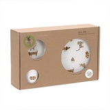 Набор детской посуды Lassig Собака, фарфор, с антискользящими элементами, 3 предмета, белый (1210037856/38321) - Pampik - 3