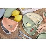 Набор силиконовых тарелок Lassig, 3 шт., голубой с мятным (13100264008/38320) - Pampik - 4