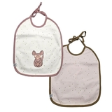 Слинявчики водонепроникні Lassig Шиншила, органічна бавовна, 2 шт., рожевий (1311015329/35801) - Pampik