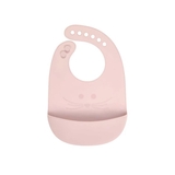 Слюнявчик силиконовый Lassig, розовый (1311020755/30408) - Pampik