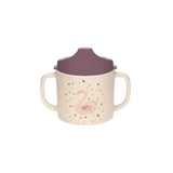 Чашка-поїльник Lassig Лебідь, целюлоза, 150 мл, бежевий (1310066741/35854) - Pampik