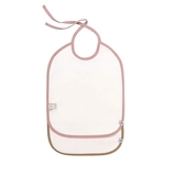 Слинявчики водонепроникні Lassig Шиншила, органічна бавовна, 2 шт., рожевий (1311015329/35801) - Pampik - 3