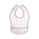 Слинявчик водонепроникний Lassig Шиншила з кишенею, 2 шт., біло-рожевий (1311017329/35818) - Pampik - 3