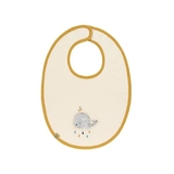 Слинявчик водонепроникний Lassig Кит, органічна бававна, жовтий (1311006452/35815) - Pampik