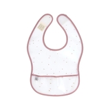 Слинявчик водонепроникний Lassig Шиншила з кишенею, 2 шт., біло-рожевий (1311017329/35818) - Pampik - 2