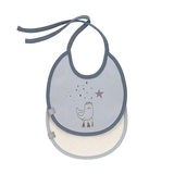 Слинявчики водонепроникні Lassig, бавовна, 2 шт., синій (1311016466/35792) - Pampik - 2