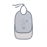 Слюнявчики водонепроницаемые Lassig, хлопок, 2 шт., синий с голубым (1311015466/30395) - Pampik