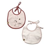 Слинявчики водонепроникні Lassig, бавовна, 2 шт., рожевий (1311016794/35788) - Pampik