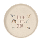 Тарелка плоская Lassig, целлюлоза, антискользящая, 18х2 см, бежевый (1310063964/38324) - Pampik - 2