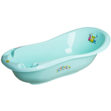 Ванночка Maltex Bear & Friends зі зливом та антиковзким килимком, 100 см, м'ятний (5382_55) - Pampik