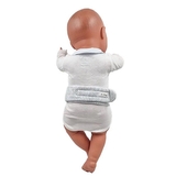 Антиколікова грілка-масажер New Life expert з кісточками вишні, 65х11х2 см, сірий з білим (007/36882) - Pampik - 8