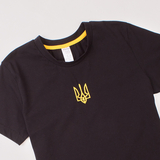 Футболка Garnamama Ukraine t-shirt teenagers вишивка 158-164 Чорний (914340.1266102) - Pampik - 3