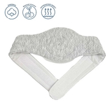 Антиколікова грілка-масажер New Life expert з кісточками вишні, 65х11х2 см, сірий з білим (007/36882) - Pampik - 2