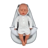 Позиціонер-кокон New Life expert Котик Air+Memory, 65х43х10 см, біло-сірий (0000/37079) - Pampik - 6