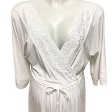 Нічна сорочка New Life з мереживом, р.L, білий (044/16334) - Pampik - 3