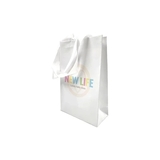 Подарунковий паперовий пакет New Life, 24х16х7 см, білий (35931) - Pampik