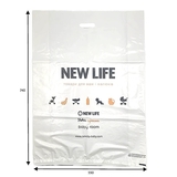 Фірмовий пакет New Life, великий, 74х55 см, білий (35975) - Pampik - 2