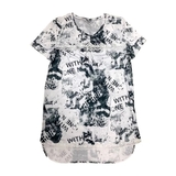 Нічна сорочка для годування New Life, р.S/M, принт газета (129/27320) - Pampik