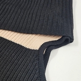 Кофта-труба в'язана New Life р.46, бежево-чорний (2405) - Pampik - 4